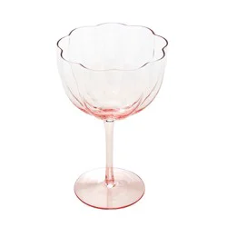 Sewing Down South 17 Ounce Scalloped Coupe Glass