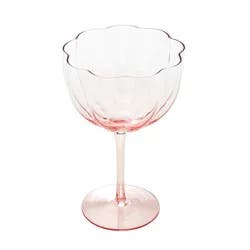 Sewing Down South 17 Ounce Scalloped Coupe Glass