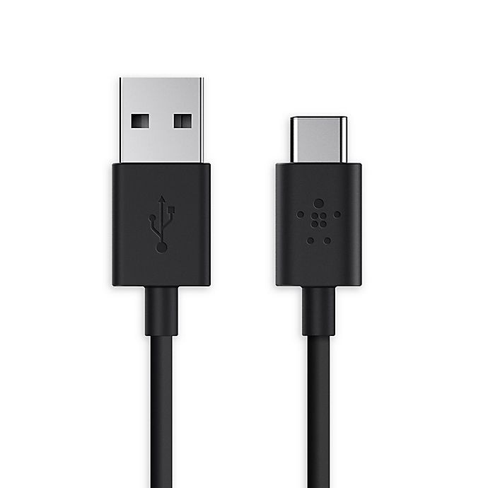 slide 1 of 1, Belkin MIXIT USB-A to USB-C Charge Cable - Black, 4 ft