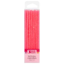 Bakery Crafts Slim Pink Birthday Candles
