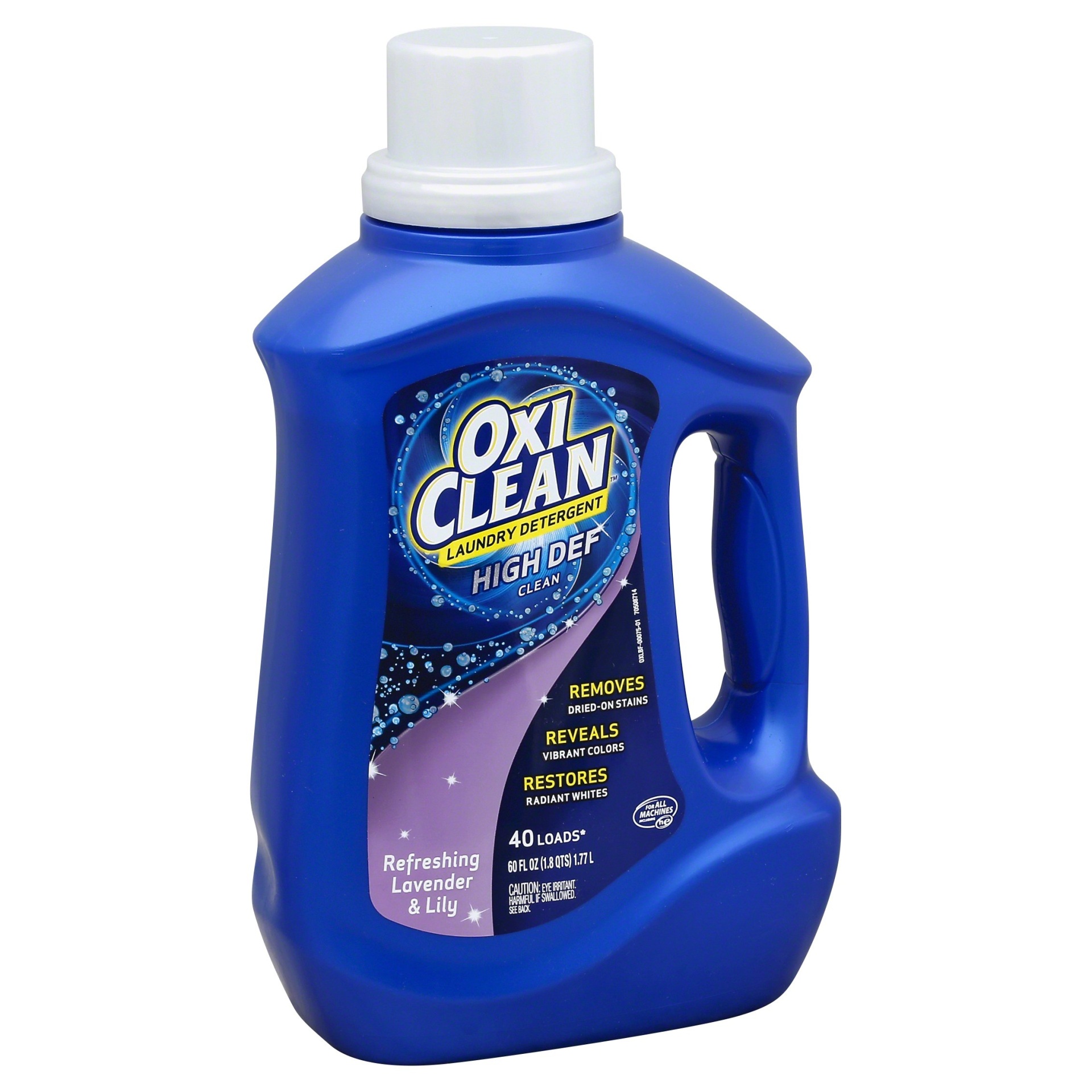 slide 1 of 4, Oxi-Clean Refreshing Lavender Lily High Def Clean Laundry Detergent, 60 fl oz
