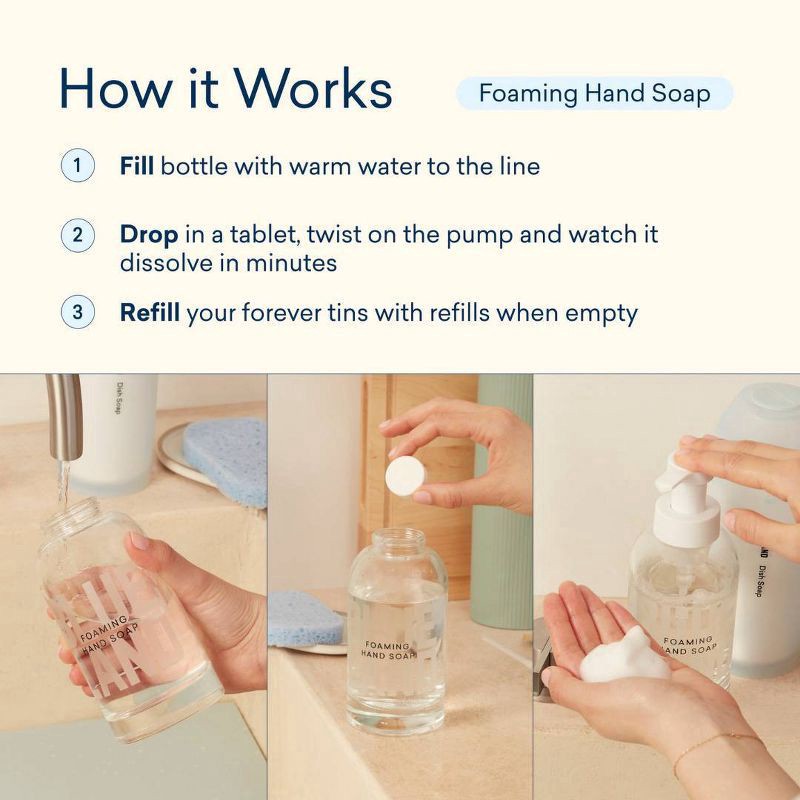 slide 3 of 6, Blueland Hand Soap Tablet Refill Classic Variety, 3 ct