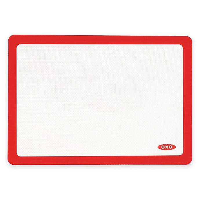 slide 1 of 6, OXO Good Grips Silicone Baking Mat - Red, 1 ct