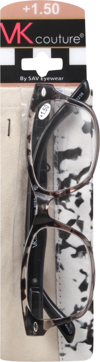 slide 6 of 9, VK Couture +1.50 Eyeglasses 1 ea Card, 1 ct