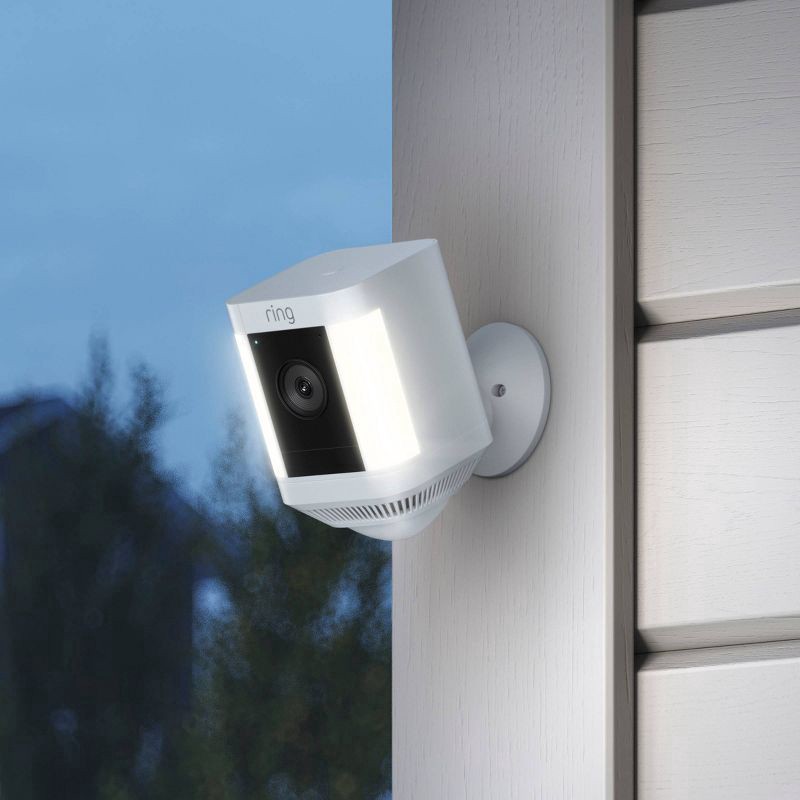 slide 2 of 6, Ring Spotlight Cam Plus Home Security Camera - White, 1 ct
