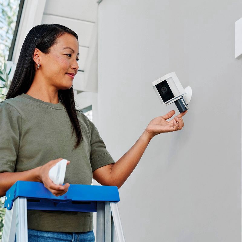 slide 5 of 6, Ring Spotlight Cam Plus Home Security Camera - White, 1 ct