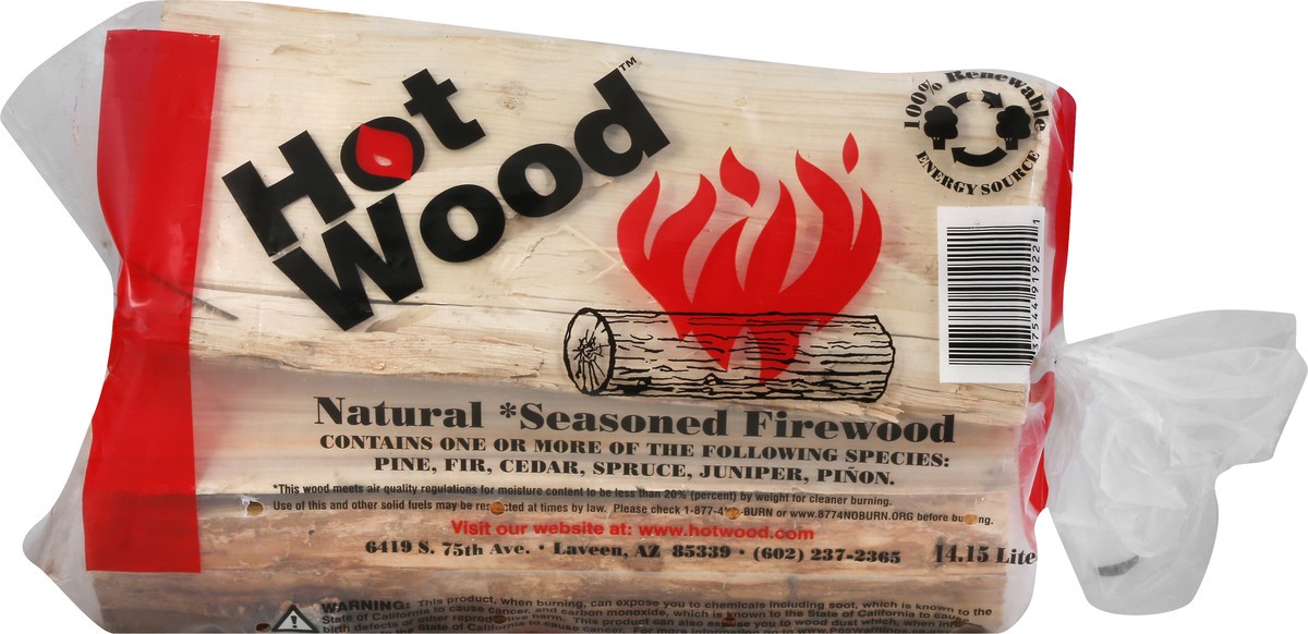 slide 1 of 9, Hot Wood Natural Seasoned Firewood 1 ea, 1 ct