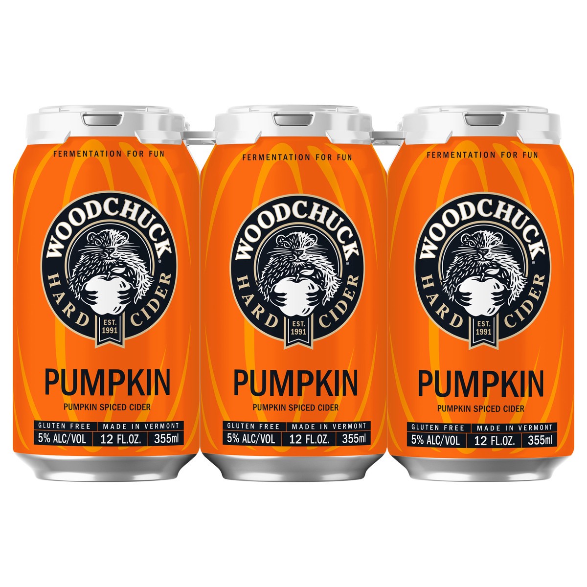 slide 5 of 9, Woodchuck Spiced Cider Pumpkin Beer 6 - 12 fl oz Cans, 72 fl oz