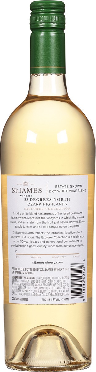 slide 8 of 9, St. James Winery Explorer Collection 38 Degrees North 750 ml, 750 ml