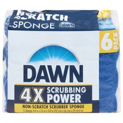 Dawn Non-Scratch Scrubber Sponge 6 Each