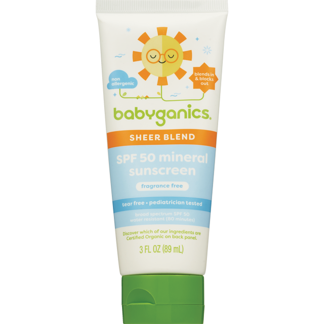 slide 1 of 1, Babyganics Sheer Blend Ltn Spf50, 3 oz