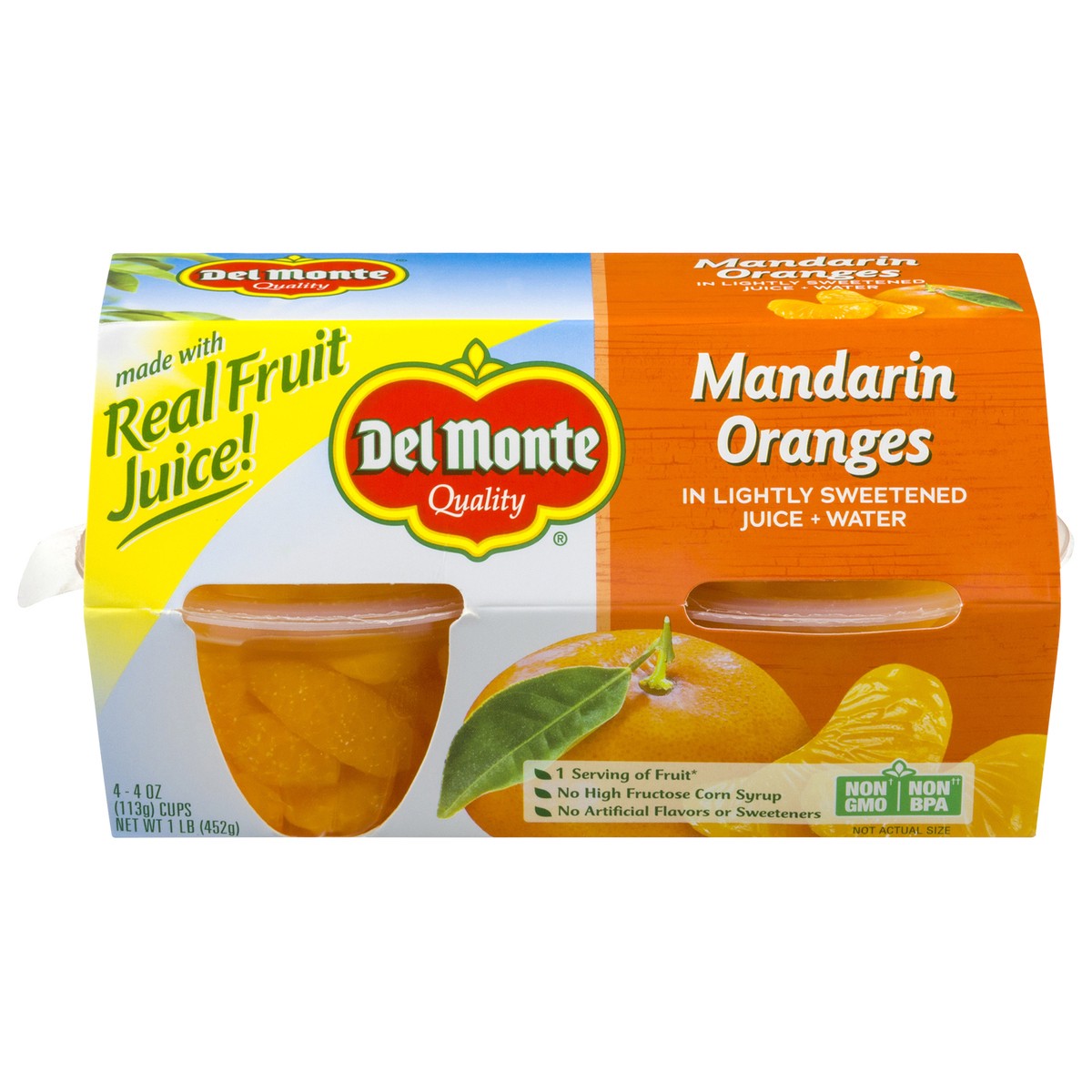 slide 1 of 9, Del Monte Mandarin Oranges 4 ea, 