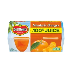 Del Monte Mandarin Orange Segments In Light Syrup Fruit Cups