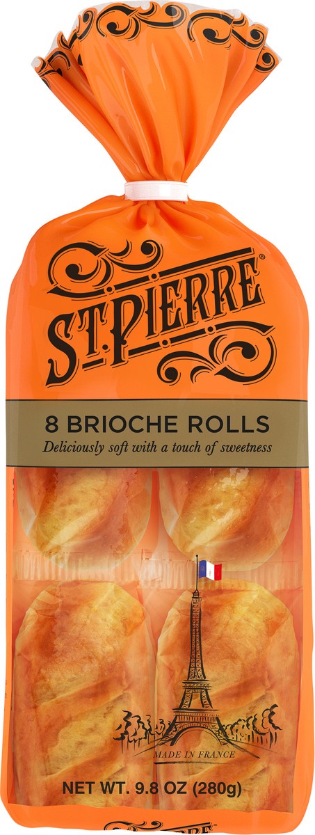 slide 4 of 12, St Pierre Brioche Roll 8 Ct, 8 ct; 9.8 oz