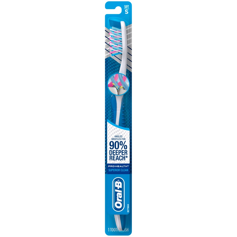 slide 1 of 2, Oral-B Pro Health Croassaction Toothbrush, Soft, 1 ct