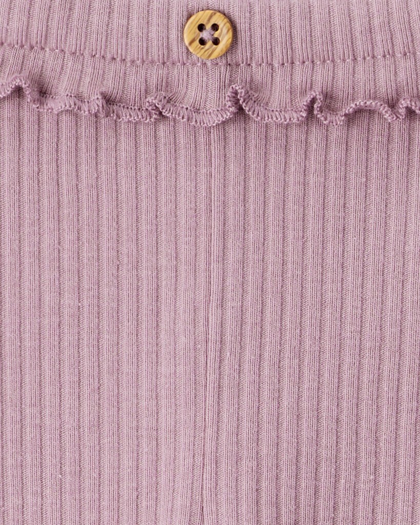 slide 2 of 4, Carter's Carters Baby Girl 2-Pack Ruffle Waist Rib Pants - Purple Blush/Purple 18M, 1 ct