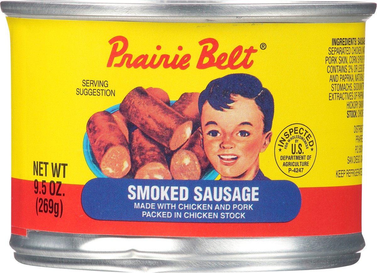 slide 10 of 14, Prairie Belt Smoked Sausage 9.5 oz. Pull-Top Can, 9.5 oz