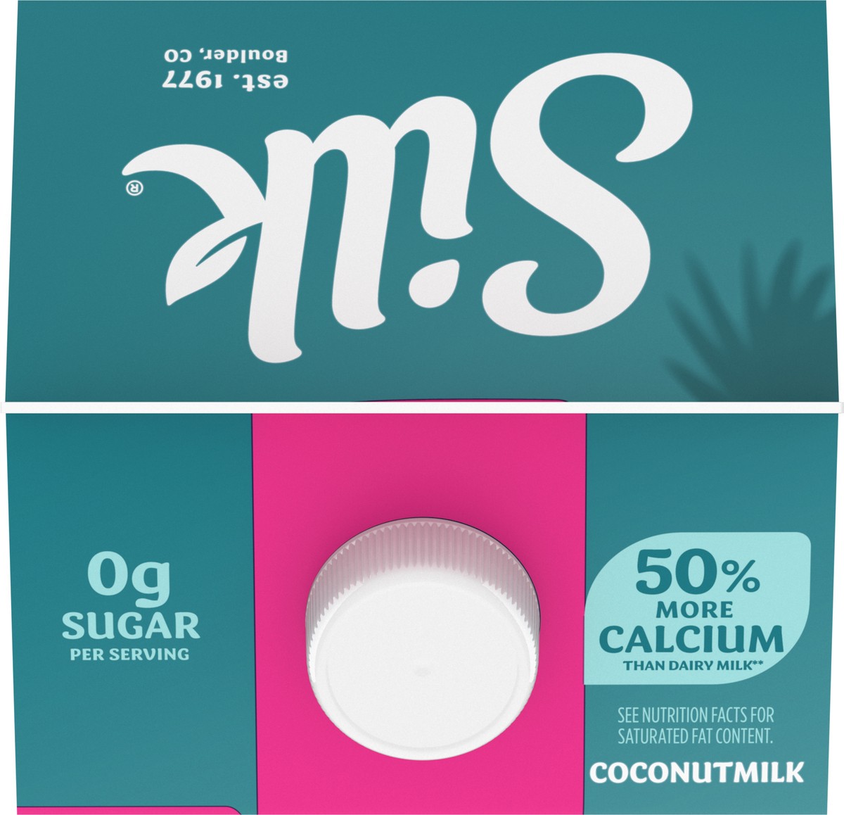 slide 7 of 9, Silk Coconut Milk, Unsweet, Dairy Free, Gluten Free, Delicious Vegan Milk with 50% More Calcium than Dairy Milk, 64 FL OZ Half Gallon, 64 fl oz