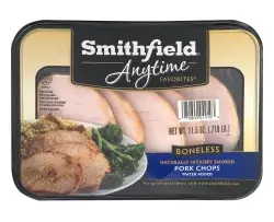 Smithfield Anytime Favorites Boneless Hickory Smoked Pork Chops