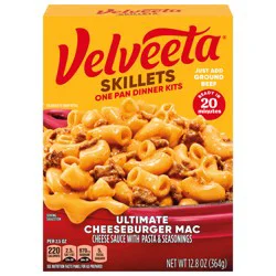 Velveeta Skillets Ultimate Cheeseburger Mac One Pan Dinner Kits 12.8 oz