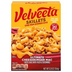 Velveeta Skillets Ultimate Cheeseburger Mac One Pan Dinner Kits 12.8 oz