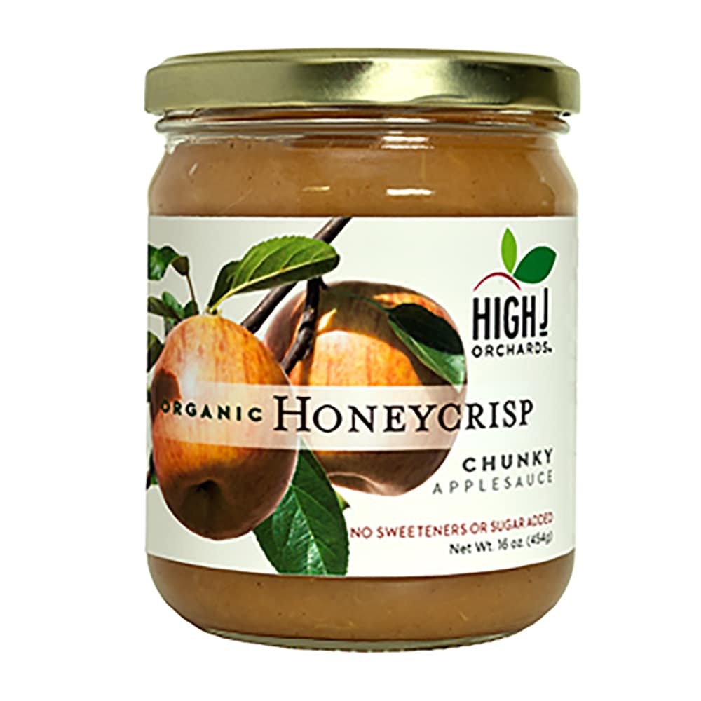 slide 1 of 1, High J Orchards Organic Honeycrisp Applesauce, 16 oz