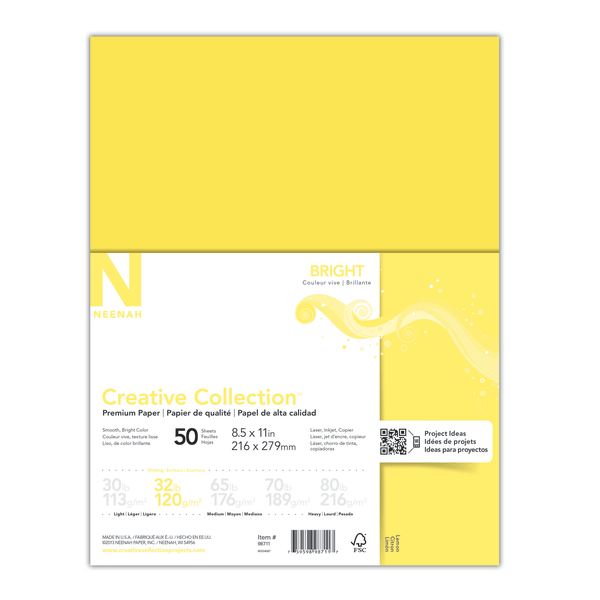 Neenah Creative Collection Double Color Textured Card Stock 8 12 x