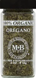 Morton & Bassett Organic Oregano