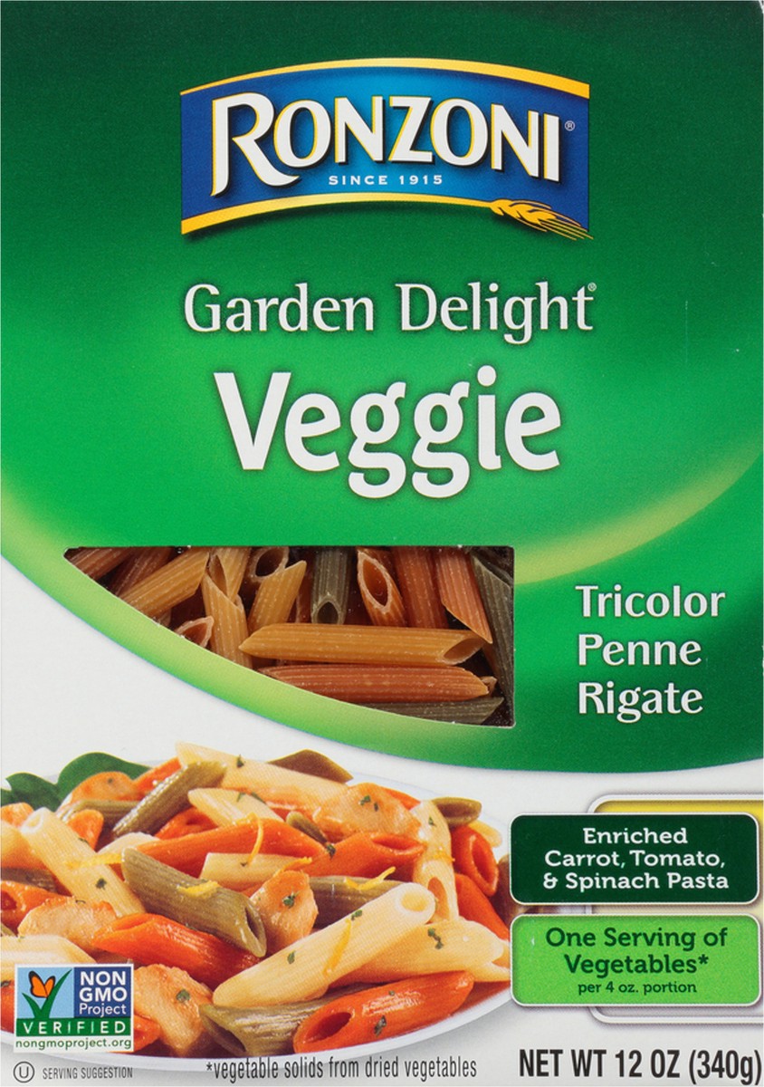 slide 7 of 9, Ronzoni Garden Delight Penne Rigate12 oz, 12 oz