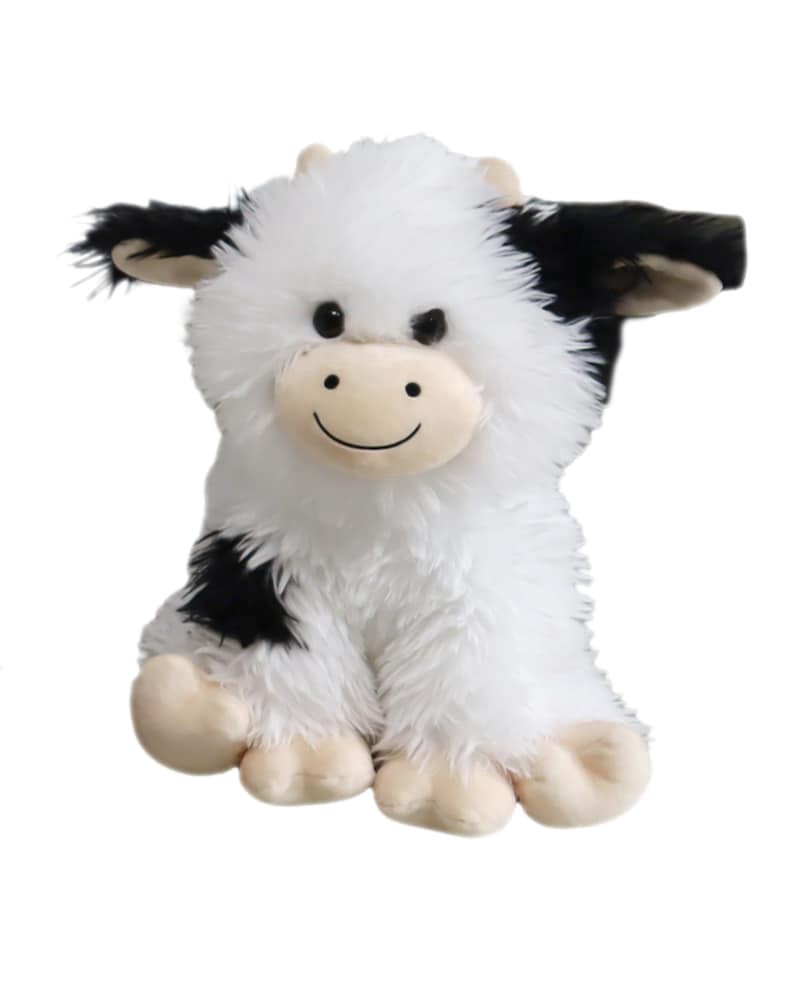 slide 1 of 1, Holiday Home 14" Fluffy Cow Plush, 14 in