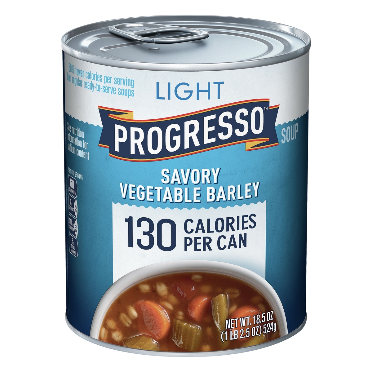 slide 1 of 1, Progresso Light Savory Vegetable Barley Soup, 18.5 oz