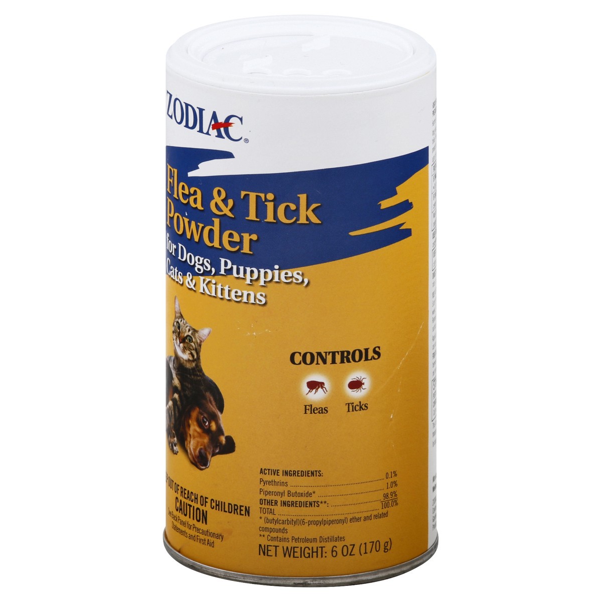 slide 7 of 12, Zodiac For Dogs Puppies Cats & Kittens Flea & Tick Powder 6 oz, 6 oz