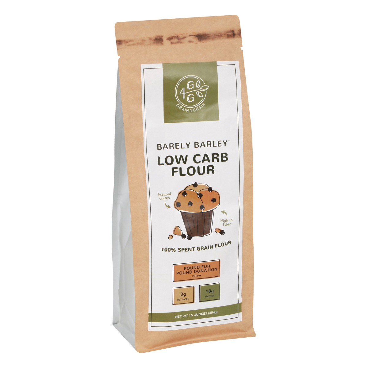 slide 7 of 9, Grain4Grain Flour 16 oz, 16 oz