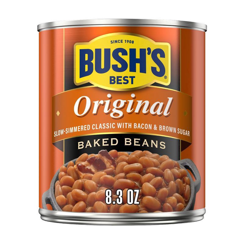 slide 1 of 1, Bush's Best Original Baked Beans 8.3 oz. Can, 8.3 oz