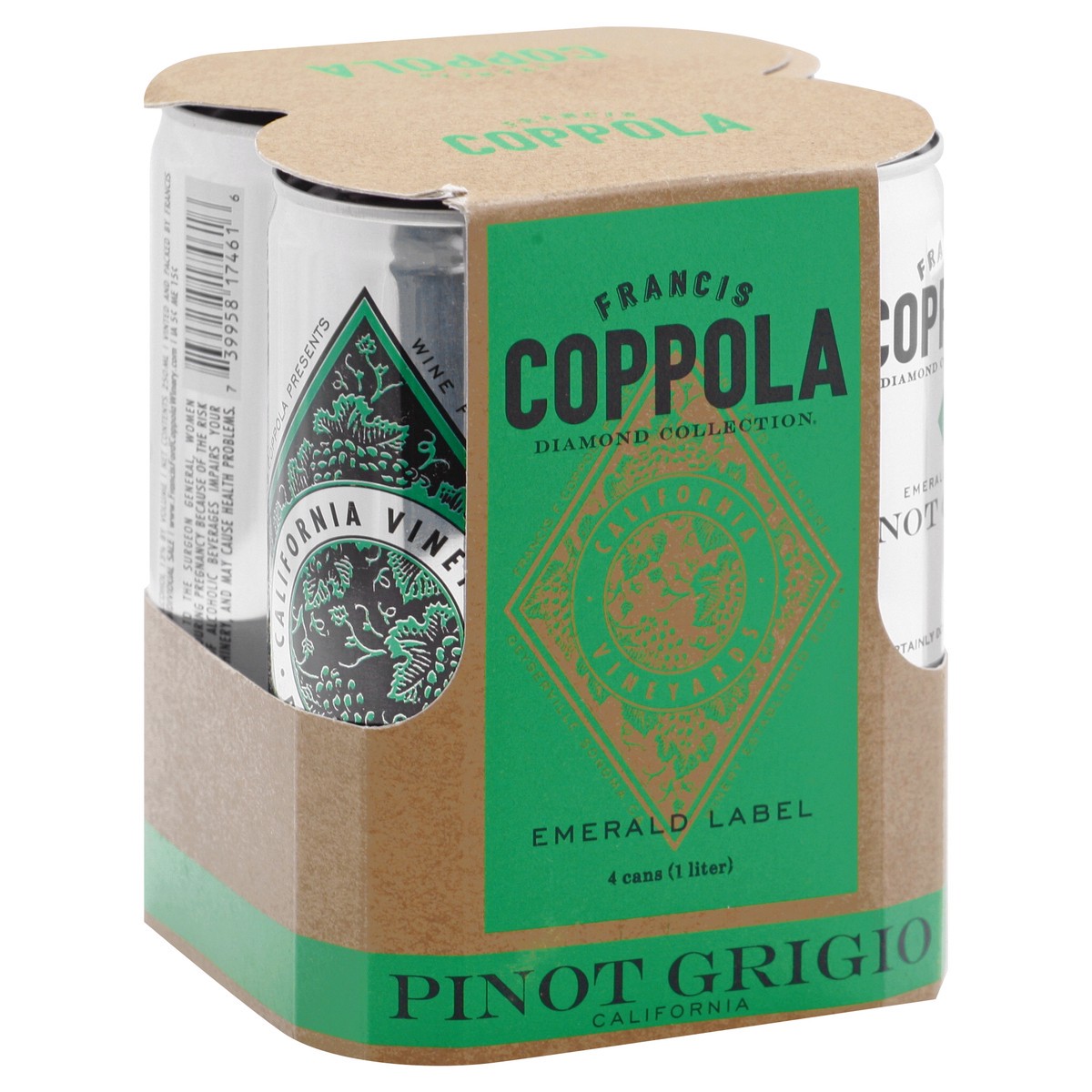 slide 7 of 10, FRANCIS COPPOLA California Pinot Grigio 4 ea, 4 ct; 250 ml