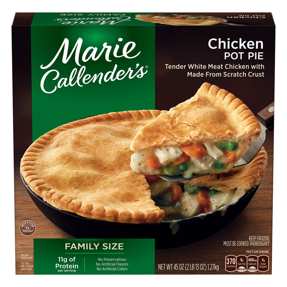 slide 1 of 1, Marie Callender's Frozen Chicken Pot Pie Family Size - 45oz, 45 oz