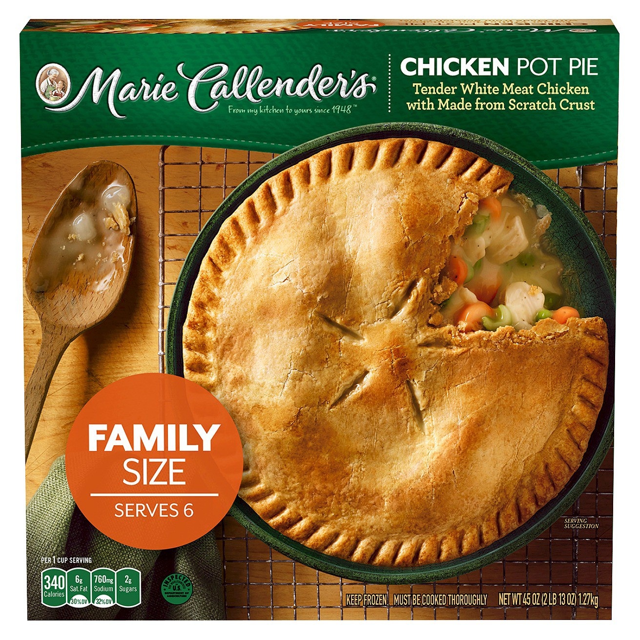 slide 1 of 3, Marie Callender's Chicken Pot Pie, 45 oz