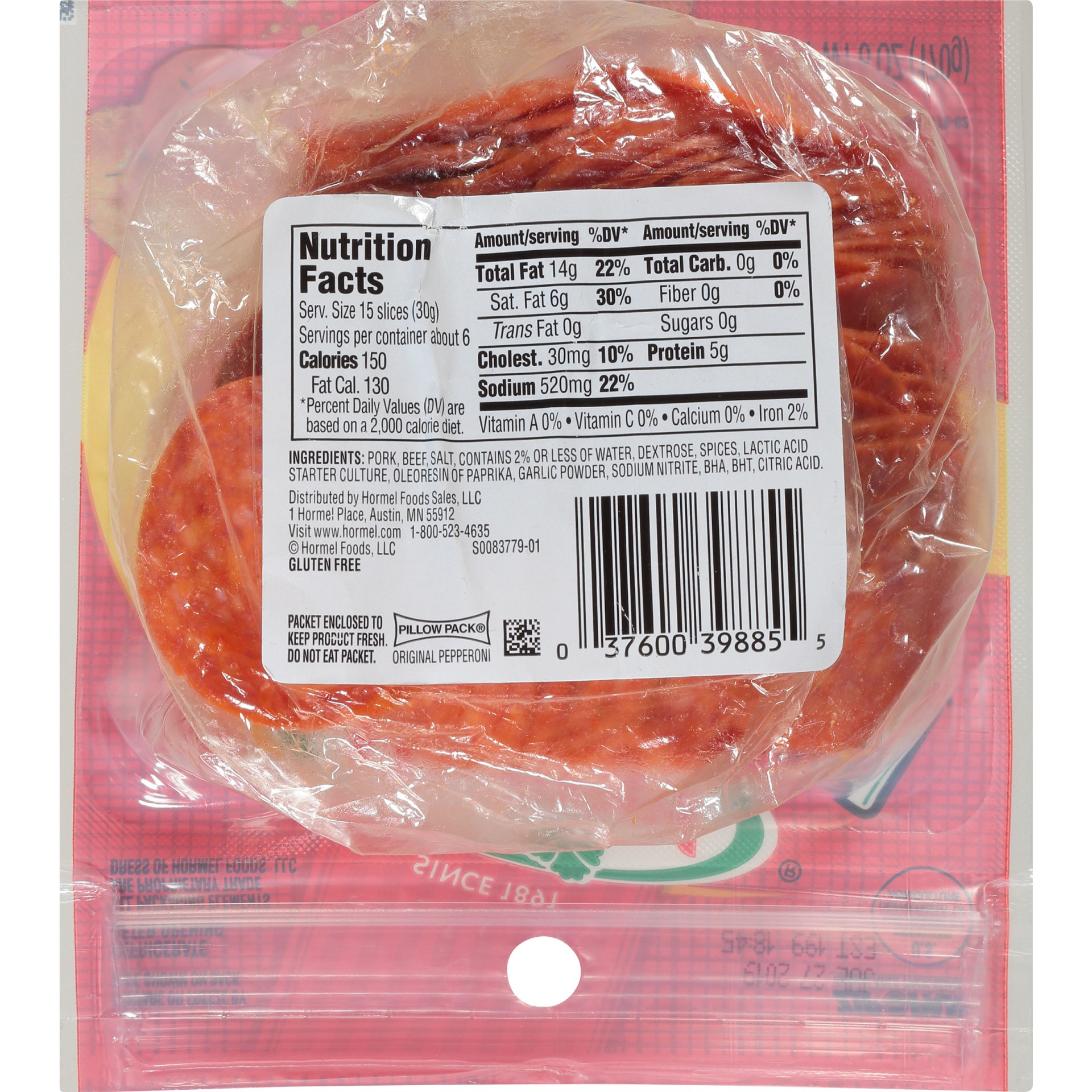 slide 5 of 6, Hormel Original Pepperoni Slices, 6 oz