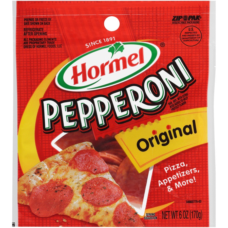 slide 1 of 6, Hormel Original Pepperoni Slices, 6 oz