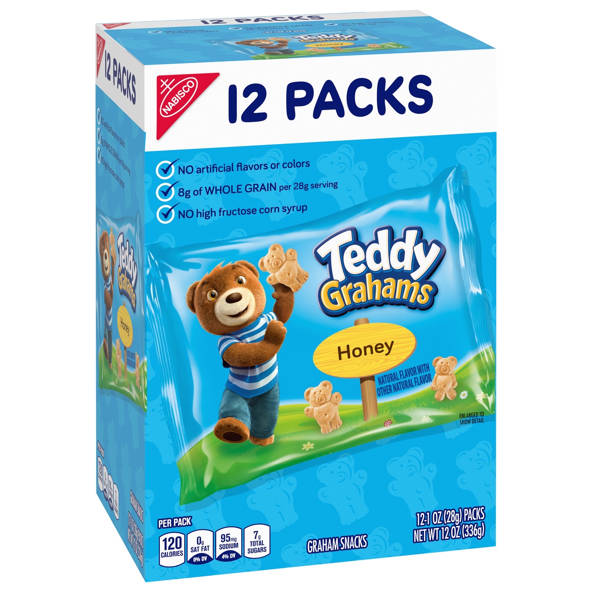 slide 2 of 11, Teddy Grahams Honey Graham Snacks - Variety Pack, 12 ct; 1 oz