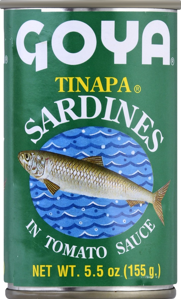 slide 6 of 9, Goya Sardines in Tomato Sauce, Tinapa, 5.5 oz