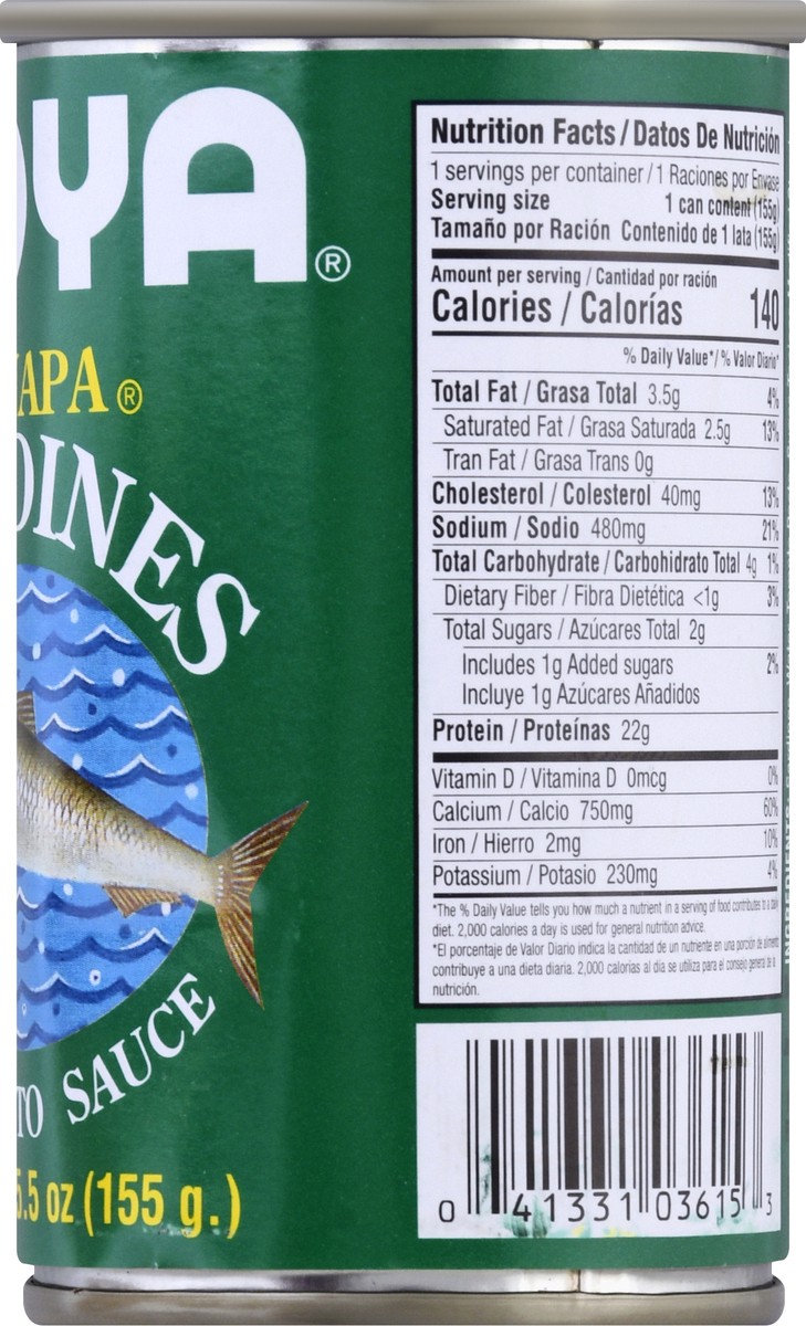 slide 8 of 9, Goya Sardines in Tomato Sauce, Tinapa, 5.5 oz