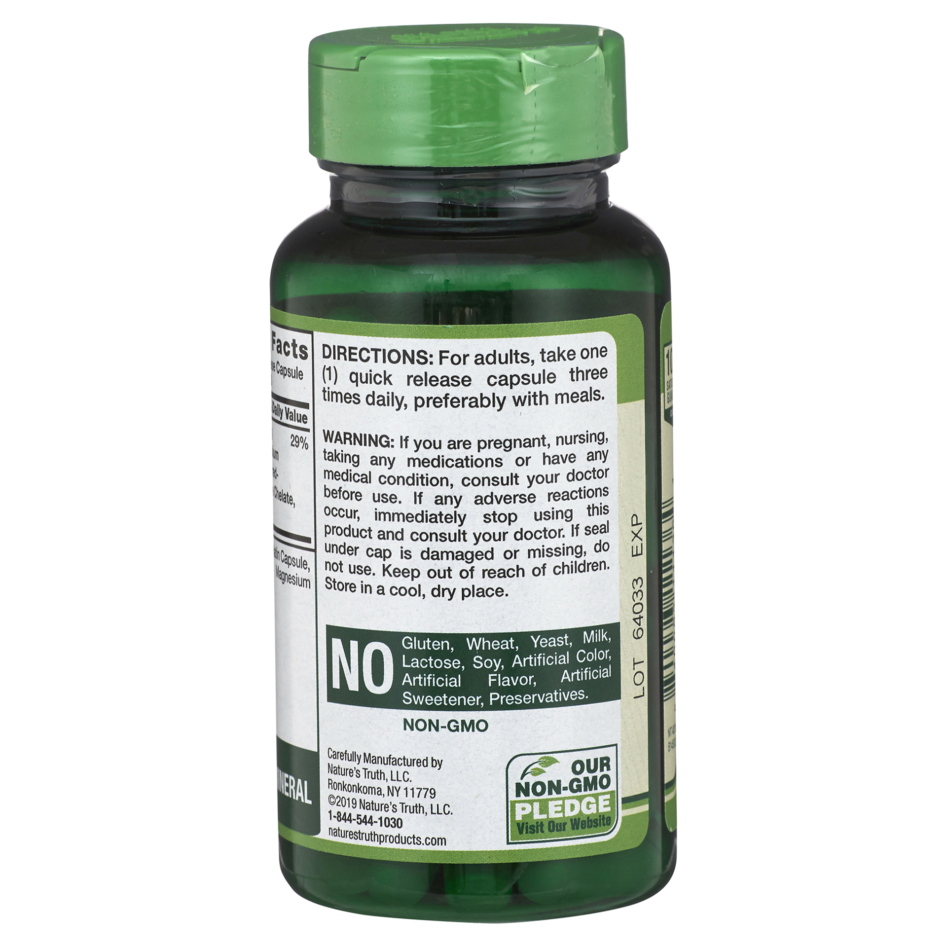 slide 3 of 9, Nature's Truth Magnesium Glycinate Capsules, 60 ct