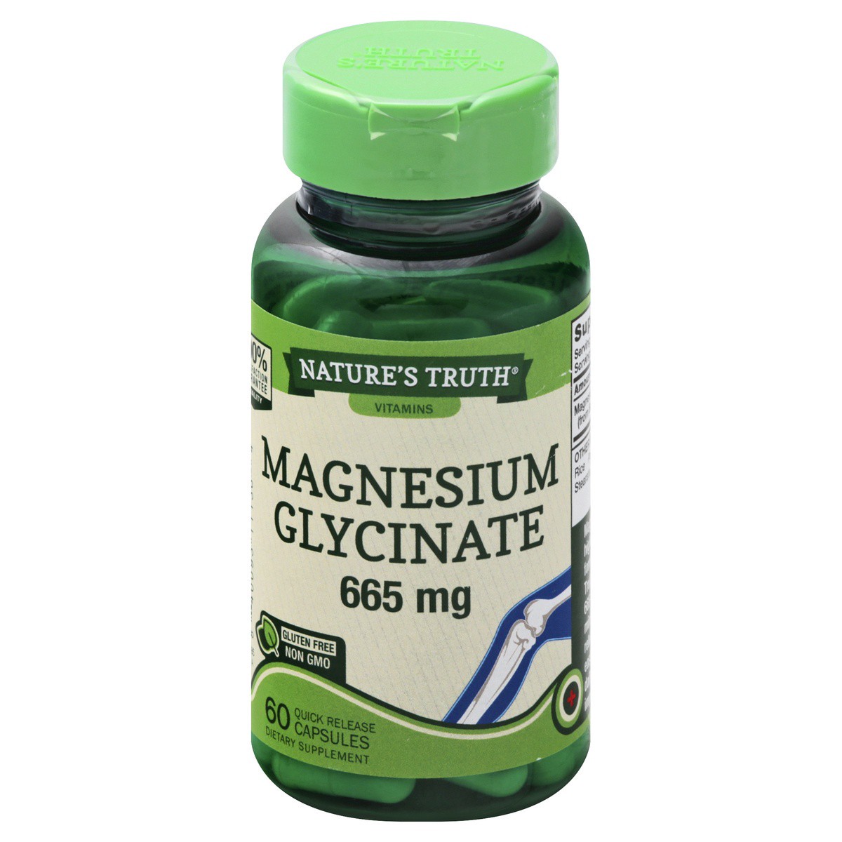 slide 1 of 9, Nature's Truth Magnesium Glycinate Capsules, 60 ct