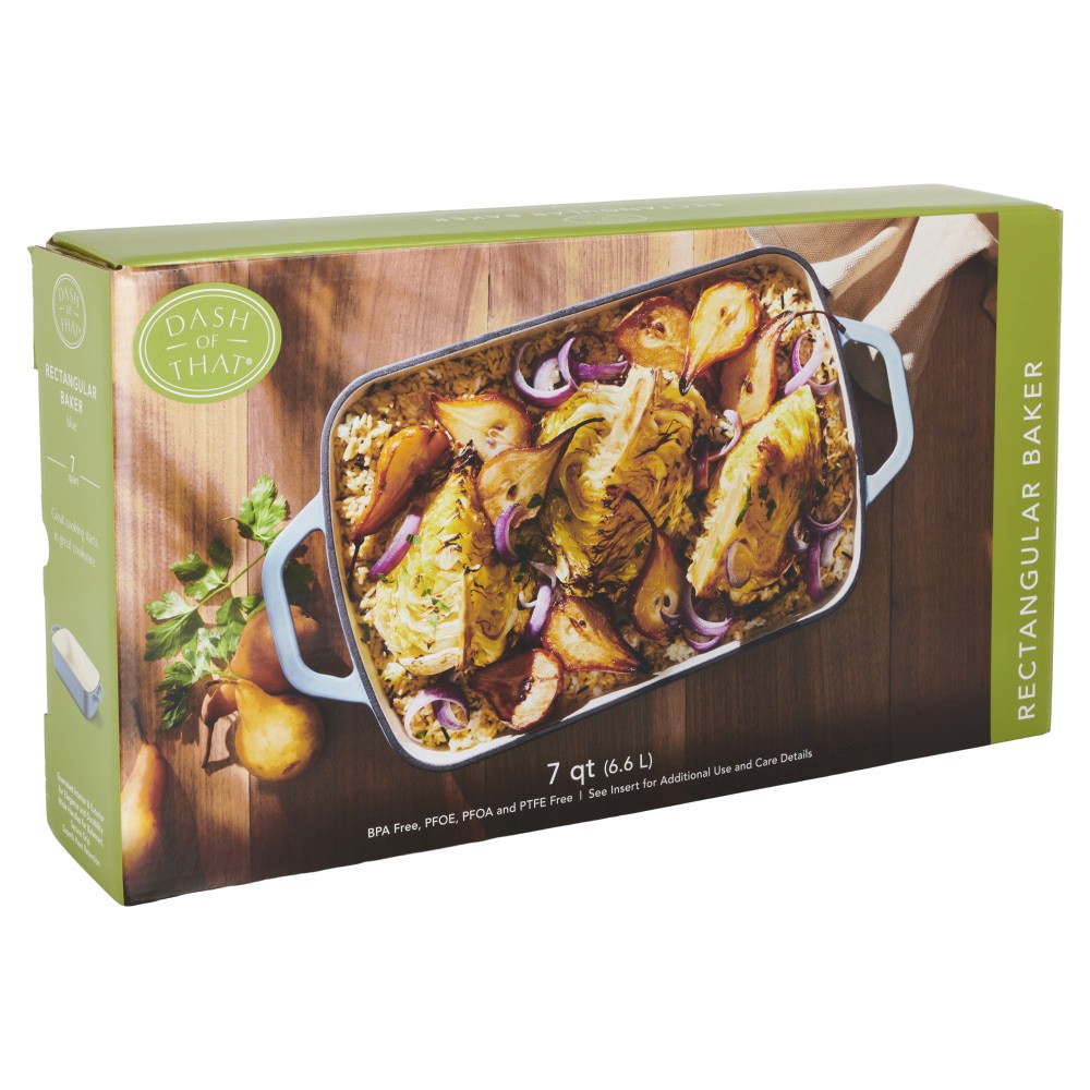 slide 3 of 3, Dash Of That 7qt Baker - Blue, 1 ct