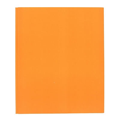 slide 1 of 1, Unison Orange Paper Portfolio With Prongs, 1 ct