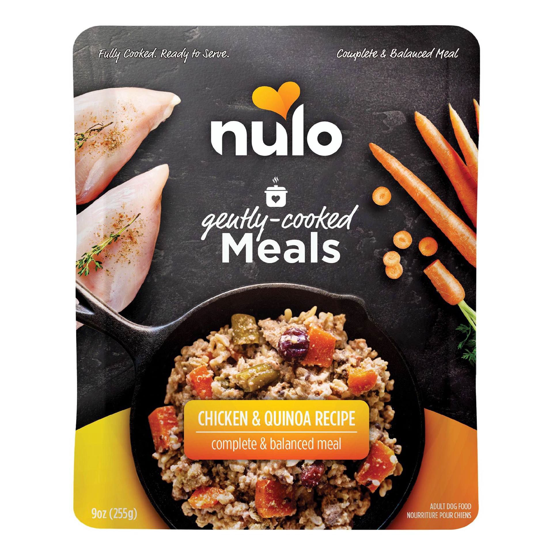slide 1 of 1, Nulo Gently-Cooked Meal Chicken & Quinoa Recipe Wet Dog Food, 9 oz., 