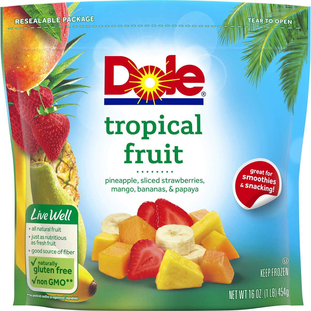 slide 1 of 9, Dole Tropical Fruit, 16 oz