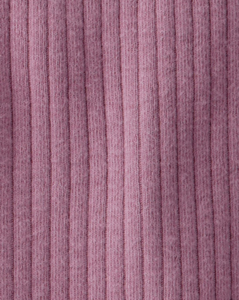 slide 4 of 5, Littleplanet Baby Girl 2-Pack Organic Cotton Rib Leggings Botanic Muse, Plum Purple 18M, 1 ct