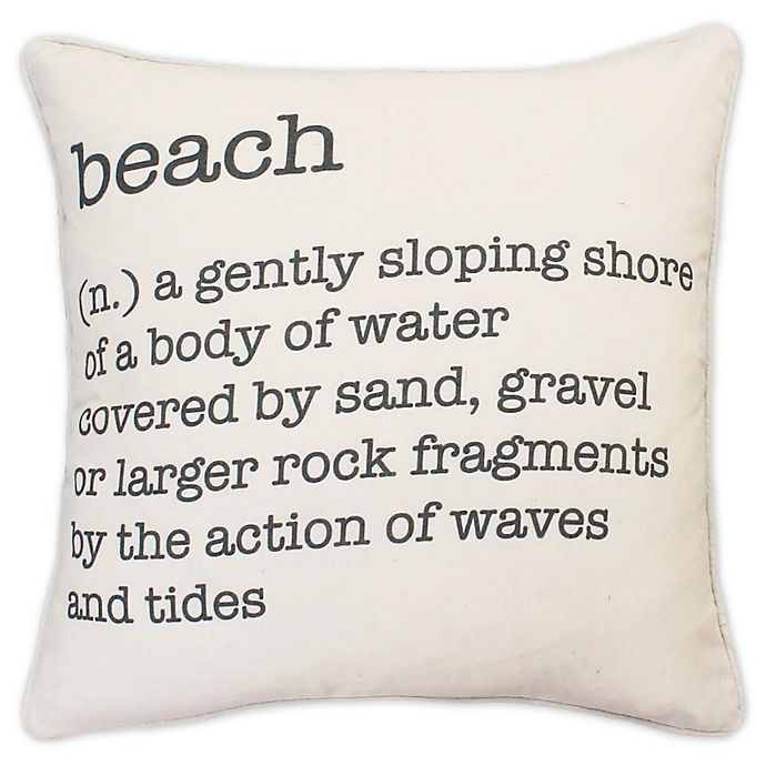 slide 1 of 3, Thro By Marlo Lorenz Bree Beach'' Square Throw Pillow - Black'', 1 ct